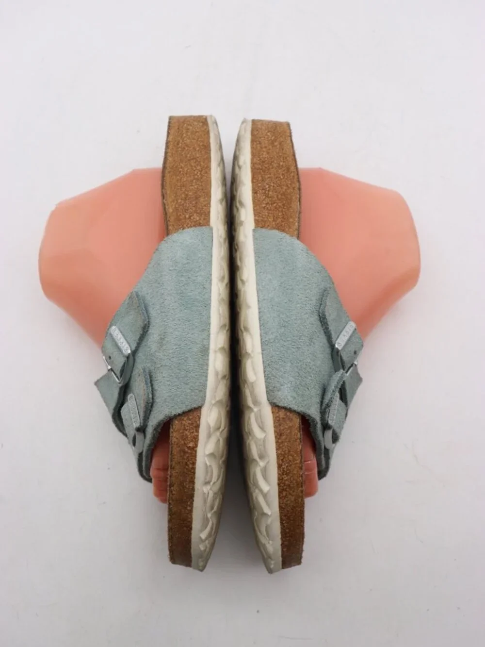 Birkenstock Vaduz Blue Suede Sandals Women's EU 42 US 11 Soft Footbed